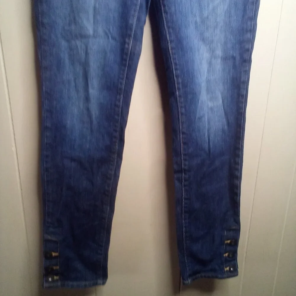 Gap Jeans 4 27 Premium Skinny Button Ankle Blue